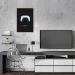 Quadro Gamer Glitch Controle PS Buttons 86x60 Filete Marfim