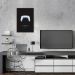 Quadro Gamer Glitch Controle PS Buttons 86x60 Filete Marrom