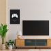 Quadro Gamer Glitch Controleuttons 86x60 Caixa Branco