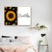 Quadro Girassol Frase Gratidão 88x60 2-60x43 Filete Marfim