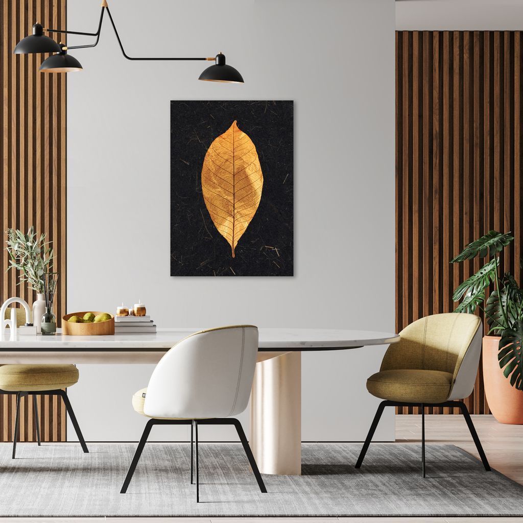 Quadro Gold Leaf 100x70 Sem Moldura