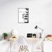 Quadro Home Office 100x70 Filete Preto