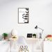 Quadro Home Office 43x30 Caixa Marrom