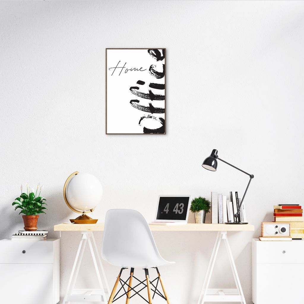 Quadro Home Office 86x60 Filete Marrom