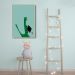 Quadro Infantil Cartoon Jacaré 86x60 Filete Marfim