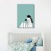 Quadro Infantil Cartoon Zebra 60x43 Sem Moldura