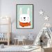 Quadro Infantil Coelho na Neve 86x60 Caixa Marrom