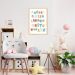 Quadro Infantil Didático ABC Colorido 86x60 Caixa Marfim
