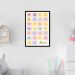 Quadro Infantil Didático Alfabeto 43x30 Caixa Preto