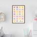 Quadro Infantil Didático Alfabeto 60x43 Caixa Marrom