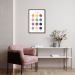 Quadro Infantil English Colors 43x30 Caixa Marrom