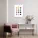 Quadro Infantil English Colors 60x43 Sem Moldura