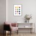 Quadro Infantil English Colors 86x60 Filete Marrom