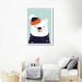 Quadro Infantil Urso na Neve 43x30 Caixa Branco