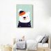 Quadro Infantil Urso na Neve 86x60 Filete Marfim