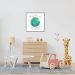 Quadro Infantil Welcome to the World 60x60 Filete Marrom