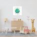Quadro Infantil Welcome to the World 86x86 Filete Branco