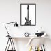 Quadro Instrumento Musical Baixo 100x70 Caixa Preto