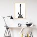 Quadro Instrumento Musical Baixo 43x30 Caixa Marfim