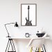 Quadro Instrumento Musical Baixo 43x30 Caixa Marrom