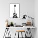 Quadro Instrumento Musical Guitarra 100x70 Filete Preto