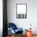 Quadro Instrumento Musical Piano 100x70 Caixa Preto