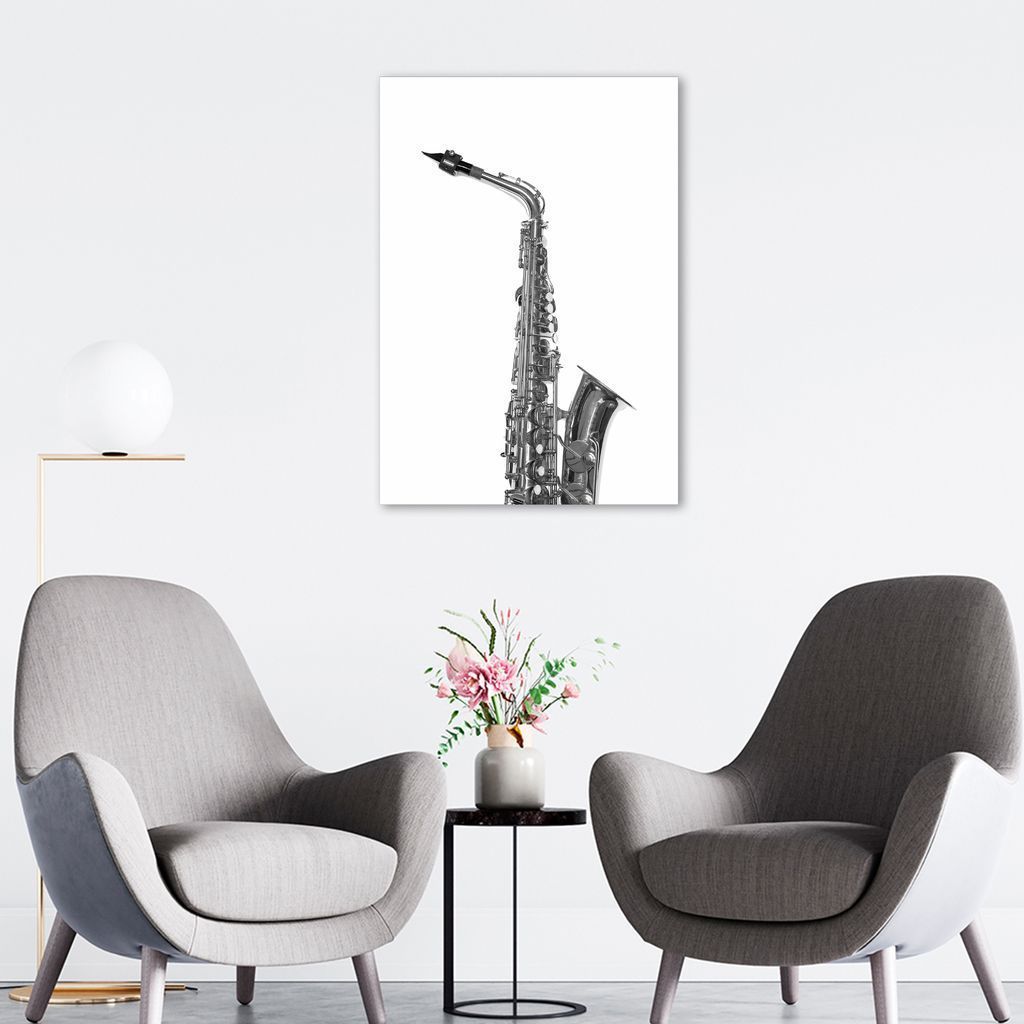 Quadro Instrumento Musical Saxone 100x70 Sem Moldura