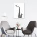 Quadro Instrumento Musical Saxone 86x60 Filete Marrom