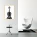 Quadro Instrumento Musical Violino 100x70 Caixa Marfim