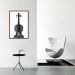 Quadro Instrumento Musical Violino 100x70 Caixa Marrom
