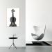 Quadro Instrumento Musical Violino 43x30 Filete Marfim