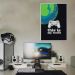 Quadro Jogador de Vídeo Game Console 43x30 Filete Branco