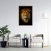 Quadro Leão de Juda 100x70 Caixa Marrom