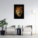 Quadro Leão de Juda 100x70 Caixa Preto