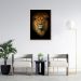 Quadro Leão de Juda 60x43 Filete Marfim