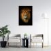 Quadro Leão de Juda 60x43 Filete Marrom