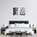 Quadro Leão e Leoa 88x60 2-60x43 Caixa Branco