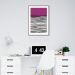 Quadro Linhas Abstratas 43x30 Filete Marrom