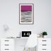 Quadro Linhas Abstratas 60x43 Caixa Marrom
