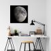 Quadro Lua 60x60 Filete Branco
