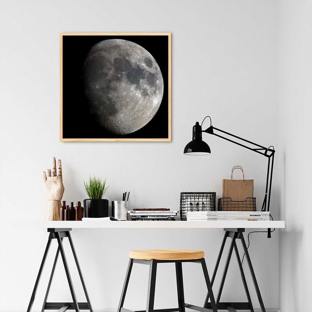 Quadro Lua 86x86 Caixa Marfim