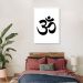 Quadro Mantra Om 43x30 Caixa Branco