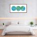 Quadro Mapa Mundi Globos Draw Art 100x50 Caixa Marrom