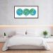 Quadro Mapa Mundi Globos Draw Art 60x30 Caixa Preto