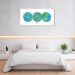 Quadro Mapa Mundi Globos Draw Art 60x30 Sem Moldura