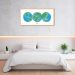 Quadro Mapa Mundi Globos Draw Art 86x43 Caixa Marfim