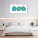 Quadro Mapa Mundi Globos Draw Art 86x43 Filete Branco