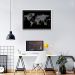 Quadro Mapa Mundi do Investidor 86x60 Caixa Branco