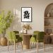 Quadro Matisse Black Flower 43x30 Caixa Preto