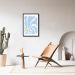 Quadro Matisse Blue Flower 43x30 Caixa Preto